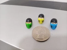 Jazwares Mortal Kombat Ninja Heads Scorpion/Sub-Zero/Reptile 1:18 Scale