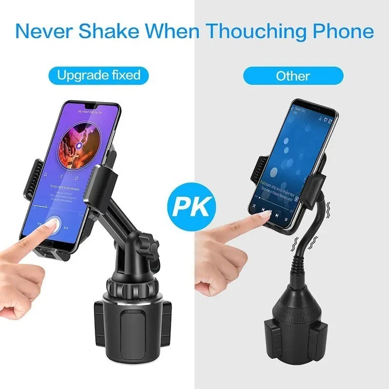 Universal 360° Adjustable Phone Mount Car Cup Holder Stand Cradle For Cell Phone - Image 2 of 4