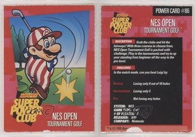 1992-95 Nintendo Super Power Club NES Open Tournament Golf #86 0ni9