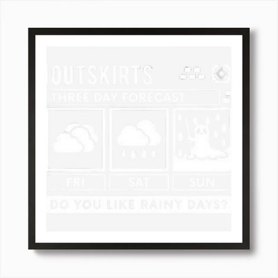 Trend Die Schneckenkatze Wettervorhersage Gerahmtes Wandbild Poster Leinwanddruck Bild