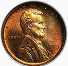 1909 VDB LINCOLN WHEAT CENT NGC MS 64 RED BROWN PREDOMINATELY RED OBVERSE