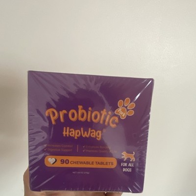 HapWag Probiotic Chewable Tablets 90ct Digestive Support for All Dogs