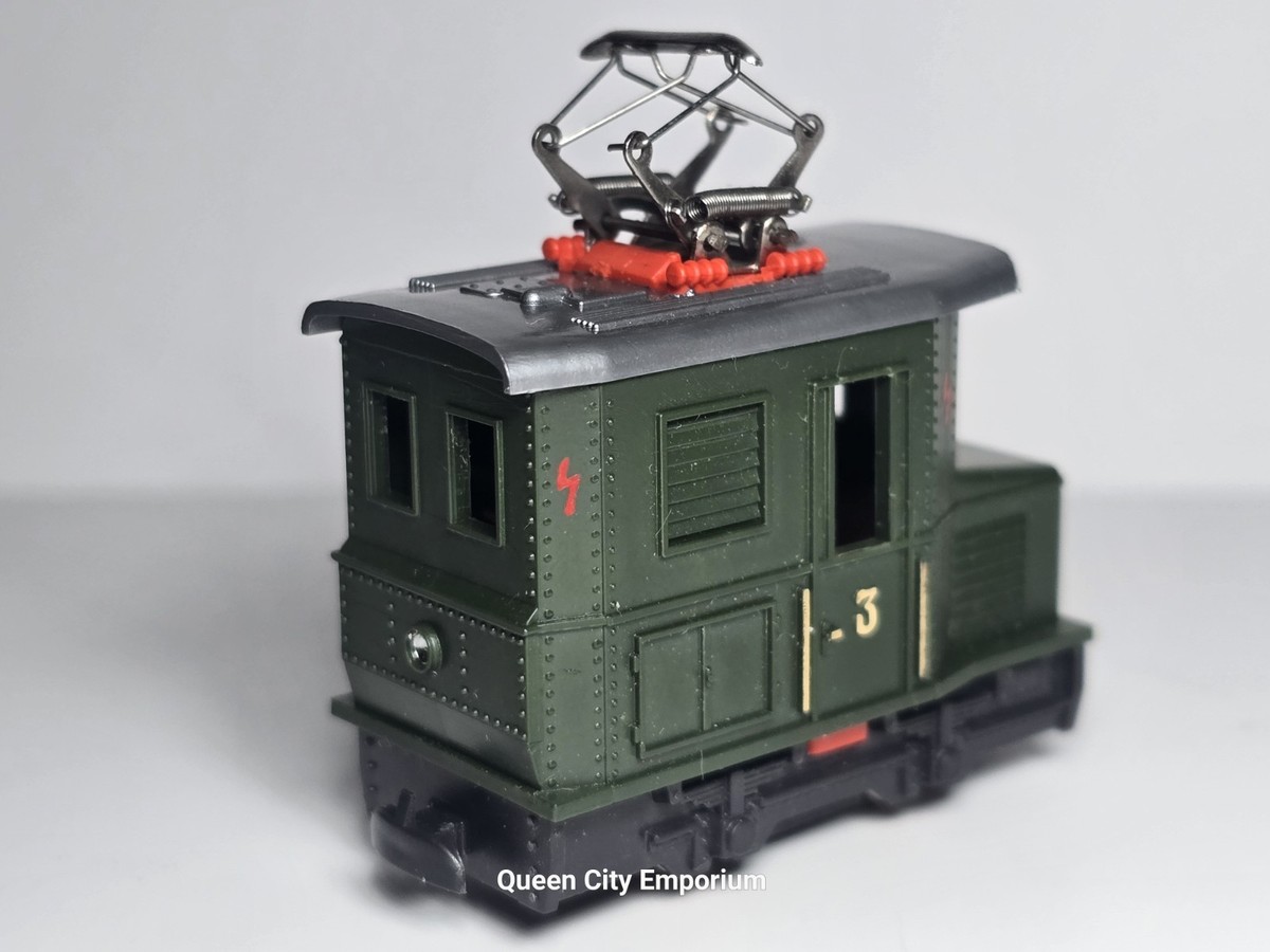 Vintage 1960s Egger-Bahn Green Electric Loco 1003 HO 9 mm Rare HTF