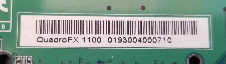 Nvidia QUADRO FX 1100 - 128MB dual DVI - AGP  card HP 350968-001 351382-001 - Image 4 of 4