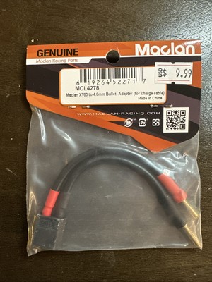 Maclan Charge Adapter Cable (4mm Bullet to XT60 Plug Connector) [MCL4278] - New