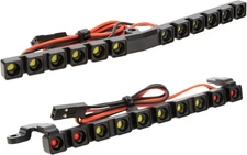 MEUS RACING RC LED Lights Roof Light Bar Tail Kit for Vanquish Black 