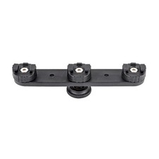 3 in 1 Aluminum Camera Triple Hot Shoe Mount Adapter Bracket Holder Support H