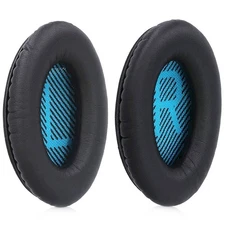 Replacement Ear Pads for Bose QC2/QC15/QC25/QC35/AE2 - Black & Blue