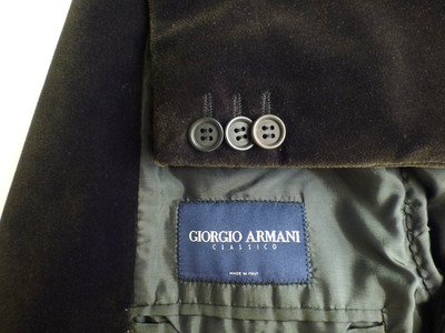 Giorgio Armani Blazer 56R/46R Cashmere Velvet Classico Jacket Sport Coat