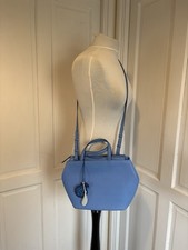 Radley Ladies Bright Blue Leather Handbag Cross Body Bag Immaculate condition