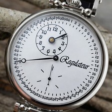 Regolatore orologio da polso meccanico stile vintage quadrante classico carica manuale uomo