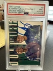 1997 Ultra - Double Trouble Ken Griffey Jr, Alex Rodriguez #9 On-card Auto PSA 9