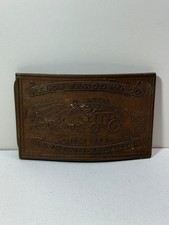 WELLS FARGO & CO. ALERT AND FAITHFUL - TIFFANY & CO. VINTAGE BRASS BELT BUCKLE