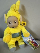 Vintage 1998 Teletubbies Laa-Laa Plush Zippered Coin Purse Holiday Fair