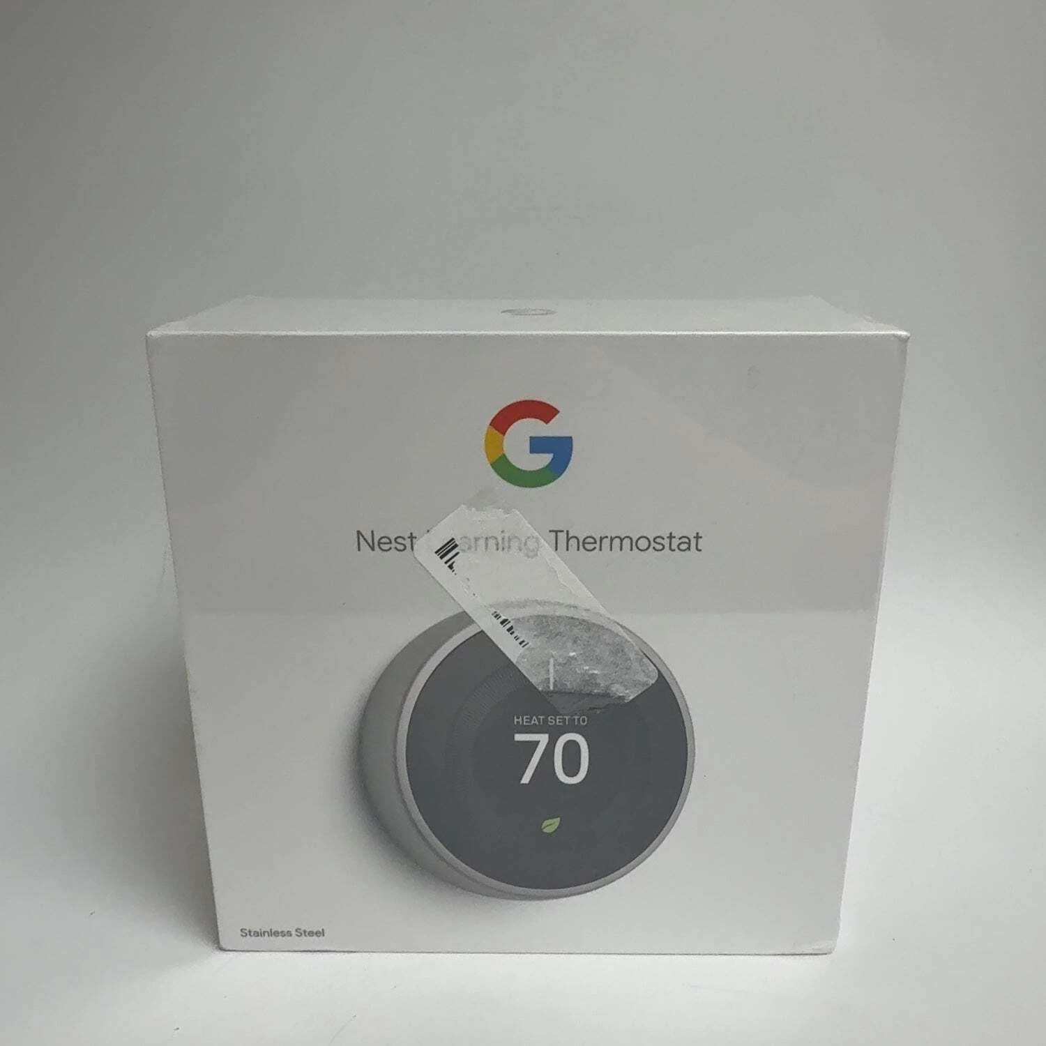 New Google Nest Thermostat 3rd Gen Programmable Smart Stainless Steel A0013