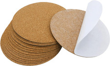 16 Pcs Self-Adhesive Cork Round, 3" X 3" Cork Tiles Backing Sheets,Mini Wall Mat
