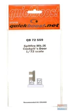 QBT72559 1:72 Quickboost Spitfire Mk.IX Cockpit Door (EDU kit)
