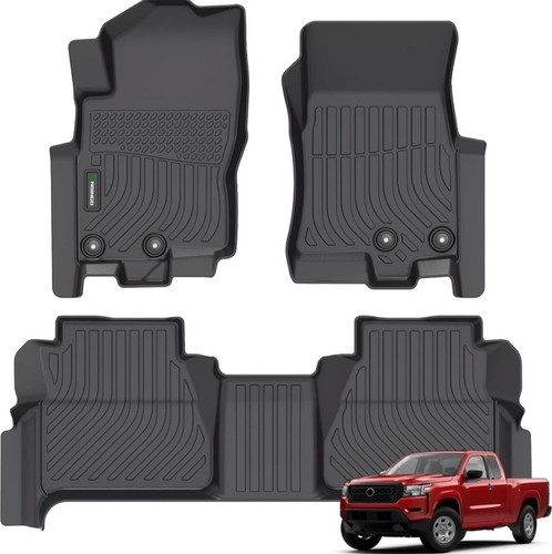Floor Mats Nissan Frontier 2022-2026 Crew Cab Custom Protection Floor Liner TPE
