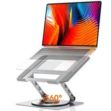 Laptop Stand for Desk, 360 Rotating Base, Ergonomic Foldable Computer Stand f...