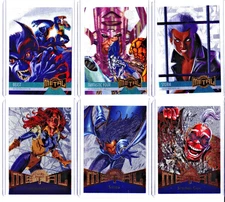 1995 Fleer Marvel Metal Silver Flasher Cards You Pick, Complete Your Set EX/NM