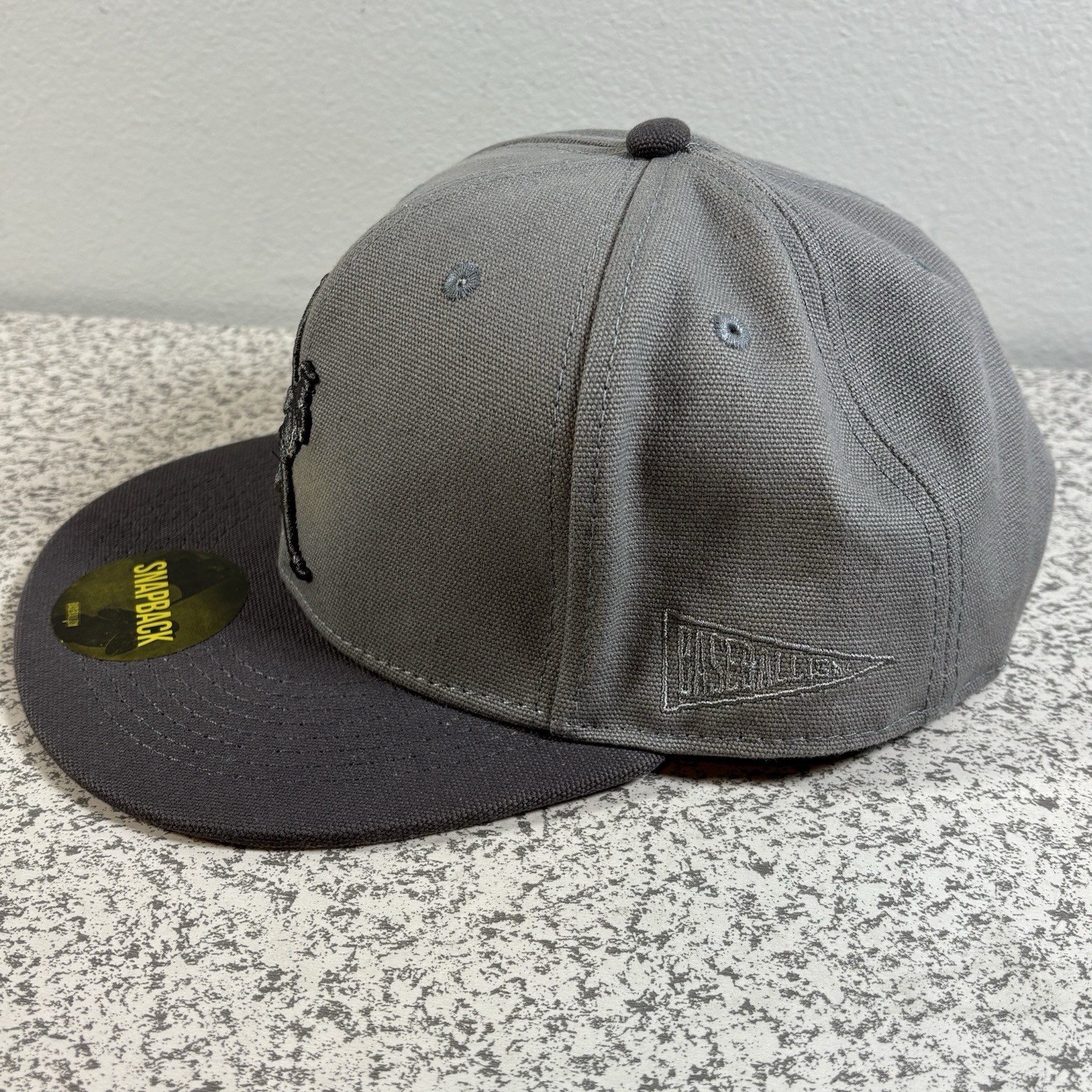 Baseballism Hat Cap Adjustable Snapback Gray Flag… - image 4