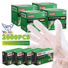 200-2000PCS Disposable Plastic Gloves for Food Prep Cooking Cleaning Restaurants