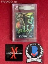 2007 Upper Deck Goblin G3 card signed by James Franco Beckett Slabbed