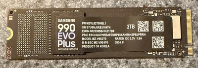 Samsung 990 EVO PLUS 2TB PCIe 5.0 x2 M.2 Internal SSD MZ-V9S2T0