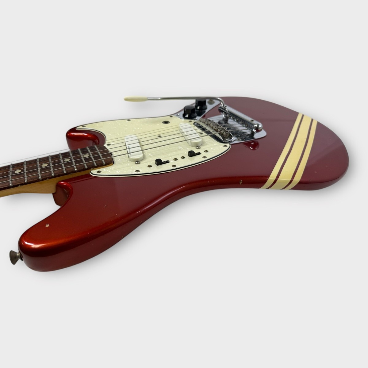 1969 Fender Competition Red Mustang Guitar All Original w