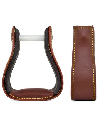 Étriers Western Cuir Gaufré - Résistant, Fabrication Soignée (neufs)