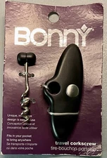 Original Bonny Travel Pocket Corkscrew Any Wine Bottle Easy Use Portable New