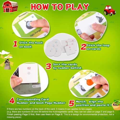 Busy Book for Kids Montessori Autism Sensory Educational Learning Toys Boy Girl - Picture 6 of 9