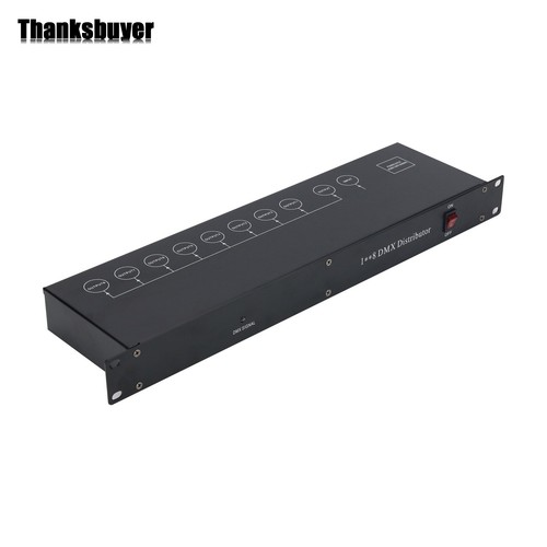 DMX512 8CH DMX Distributor Amp&Splitter Standard for Stage Lights PAR Beams - Picture 2 of 7