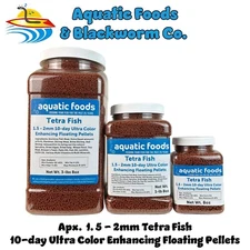 Tetra Fish, Ultra Color Enhancing Floating Pellets for 10-Day Color Change. JAR