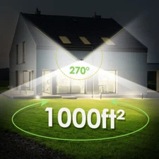 Solar Power LED PIR Motion Sensor Outdoor Security Garden Wall Lamp Light IP65