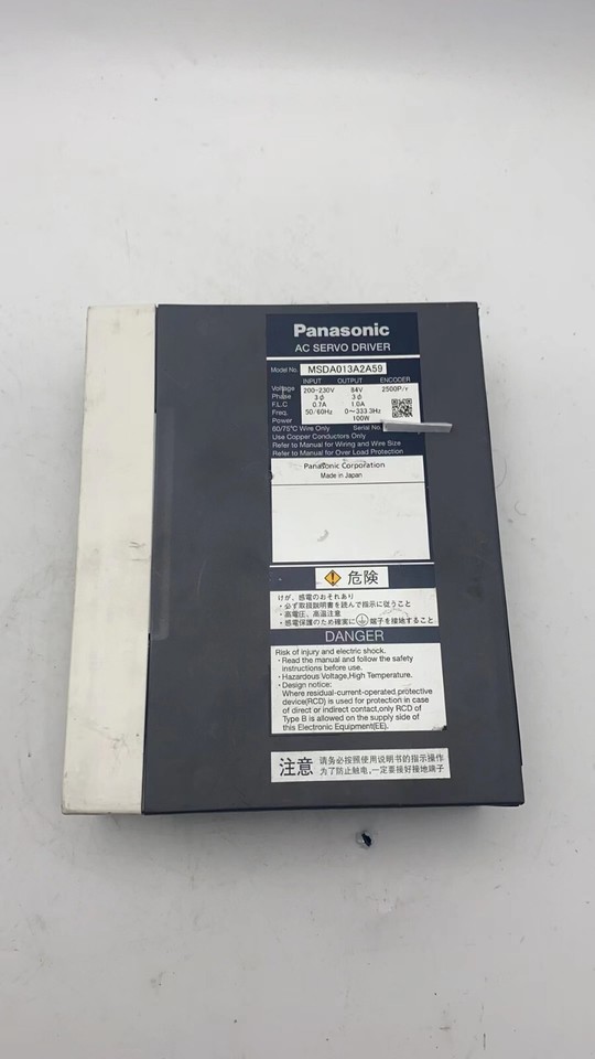 1PC Used PANASONIC SERVO DRIVER MSDA013A2A59 Tested in Good 1PC Used PANASONIC SERVO DRIVER MSDA013A2A59 Tested in Good