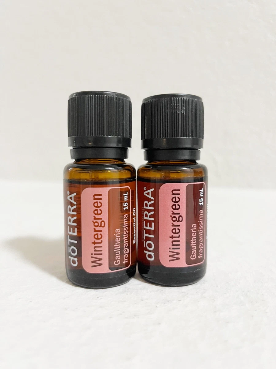 2x New DOTERRA Wintergreen Essential Oil 15ml EXP 9 25 7 26