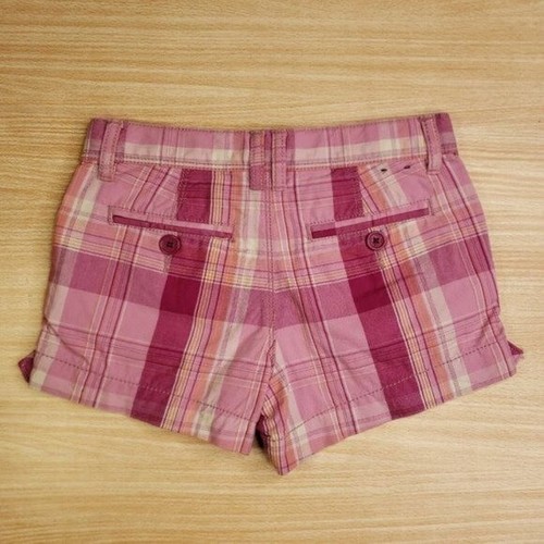 Gap Kids Plaid Pink Girls Shorts 6 - Picture 2 of 5