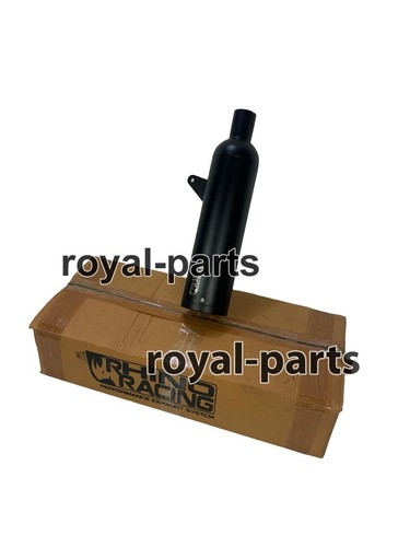 "RHINO RACING EXHAUST SCRAMJET MAX V2, BLACK" FIT FOR ROYAL ENFIELD BEAR 650 - Picture 22 of 24
