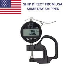 Digital Thickness Gauge , 0.0005"/0.01mm, Thickness Meter