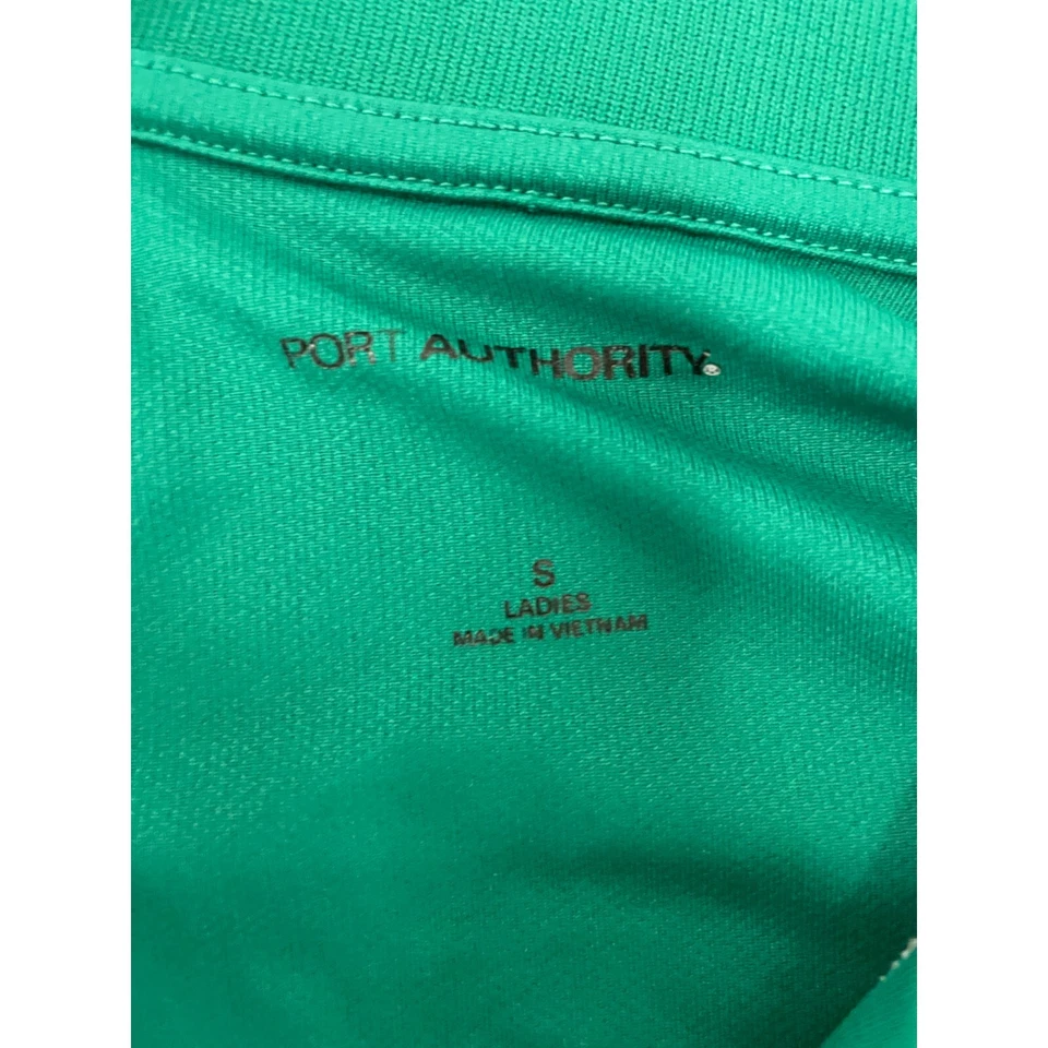 Polo Autoridad Portuaria Mujer S Verde Vintage Bordado Asunto de Veteranos EE. UU. Foto 3 de 4