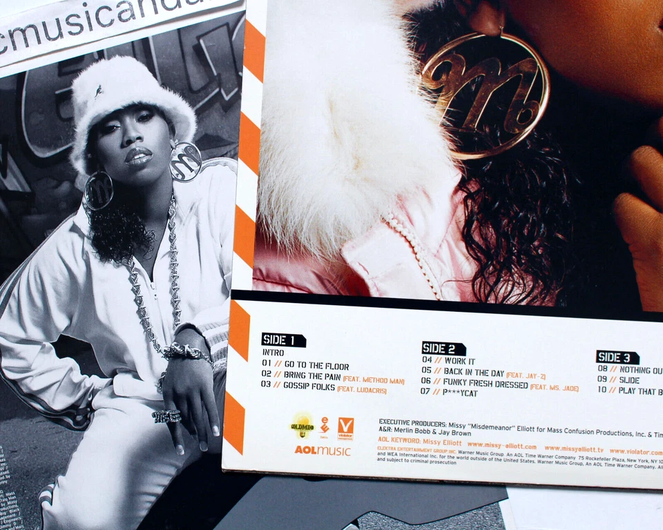MISSY ELLIOTT 2002 OG UNDER CONSTRUCTION VINYL 2 LP WORK IT BACKINTHEDAY JAY Z - Image 3 of 4
