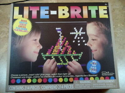 Lite Brite Set Classic Toy By Hasbro 214 pieces - New Sealed Box