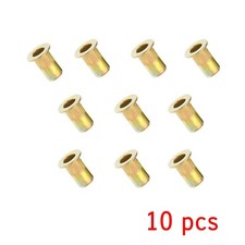 10pcs M5 Rivet Nuts Zinc Plated Carbon Steel Threaded Insert Blind Nut for Metal