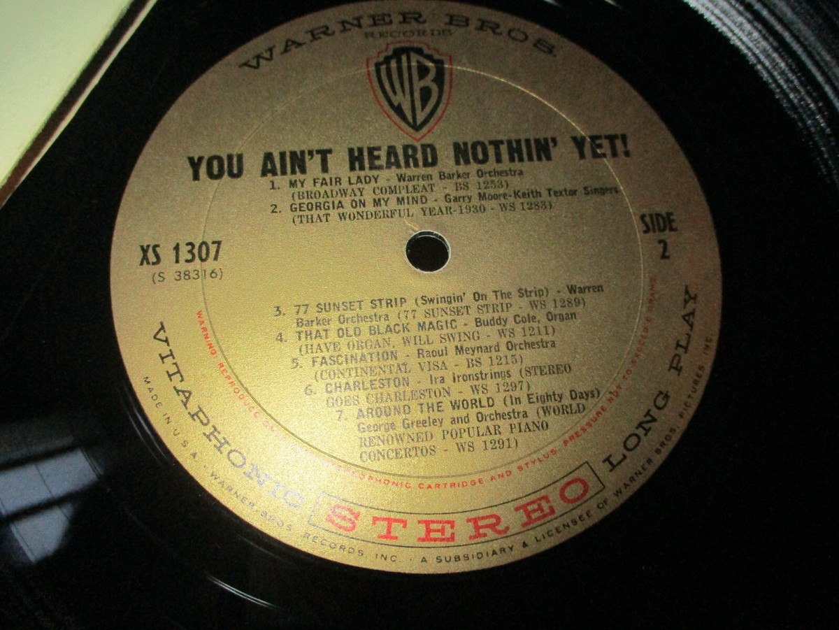 1959 V/A YOU AINT HEARD NOTHIN' YET Stereo Lp Warner Bros
