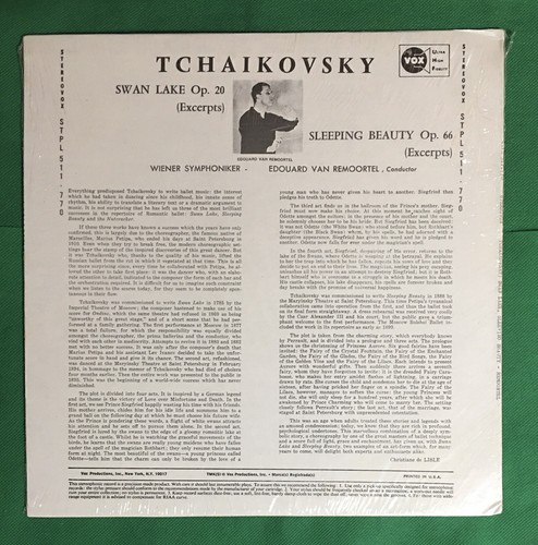 Tchaikovsky Ballets LP Swan Lake/Sleeping Beauty 1961 Vox STPL 511.770 Sealed - Picture 2 of 2