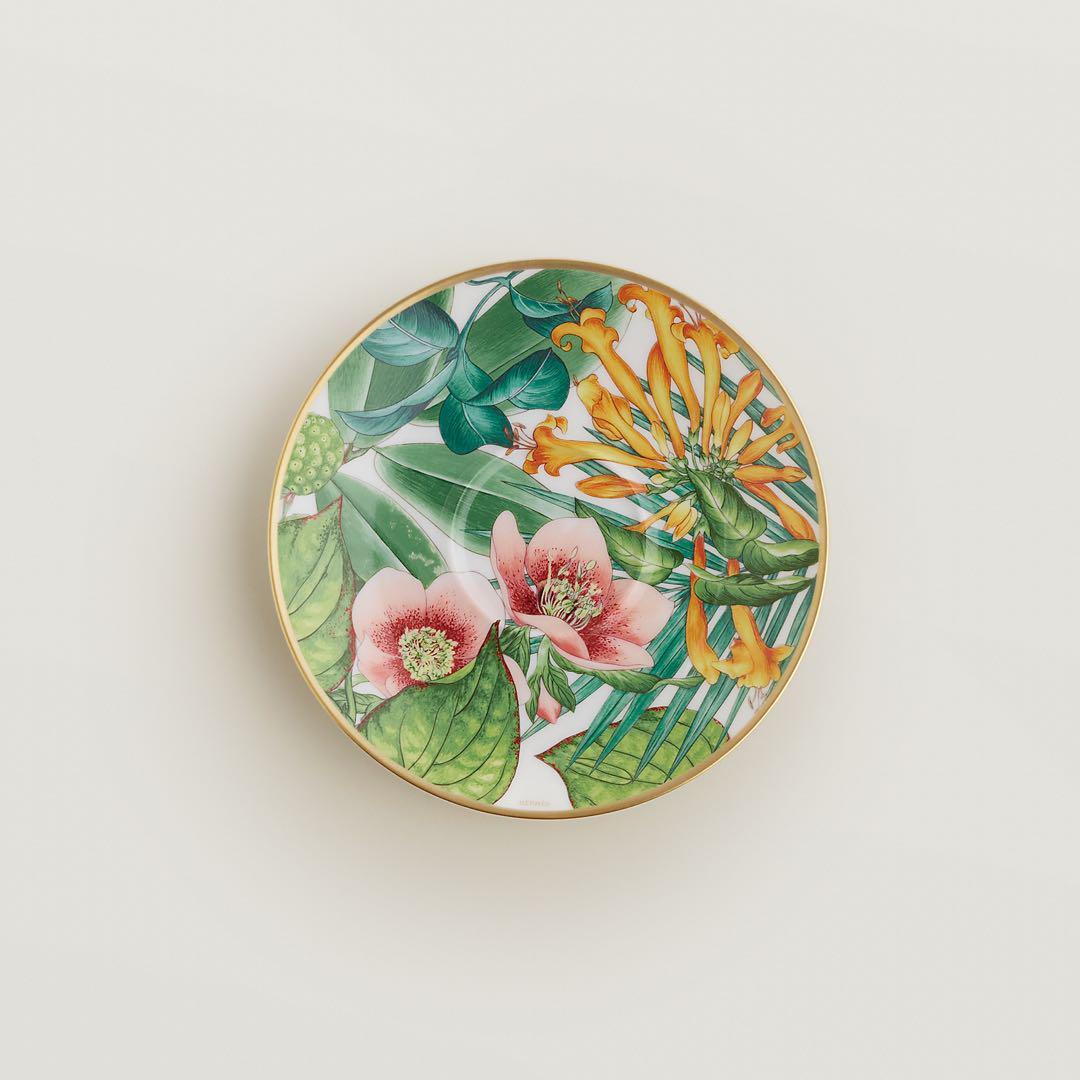 Hermes Passifolia Tea Cup Saucer Tableware Green Botanical 2 Hermes Passifolia Tea Cup Saucer Tableware Green Botanical 2