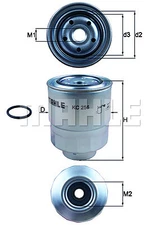 Knecht KC 256D fuel filter for Honda