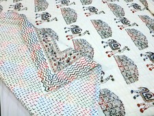 Indian Hand Block Print Quilt Jaipuri razai Cotton Quilt housewarming Quilt Size