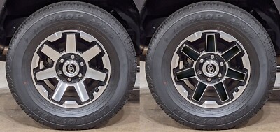 Vinyl Wheel Blackout Overlays for Toyota 4Runner TRD Off Road 2017-2022